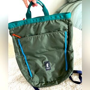 Forest green Coto tote-pack!